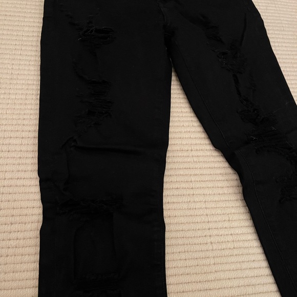 Agolde ripped black skinny jeans - Picture 2 of 2